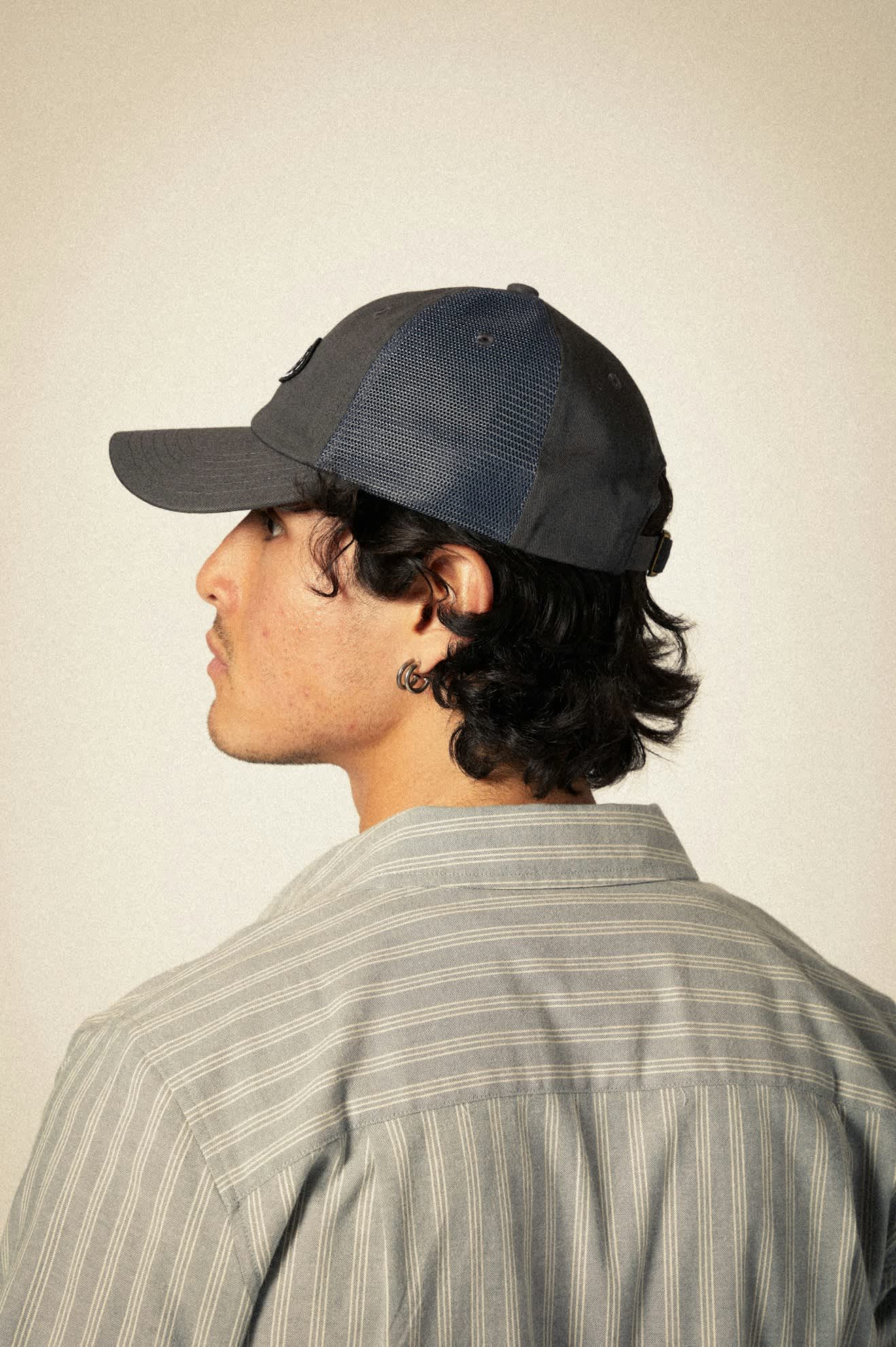 Largo Netplus Adjustable Hat - Charcoal/Charcoal - Lightweight & Breathable for Outdoor Activities, Hiking, Running & Fishing