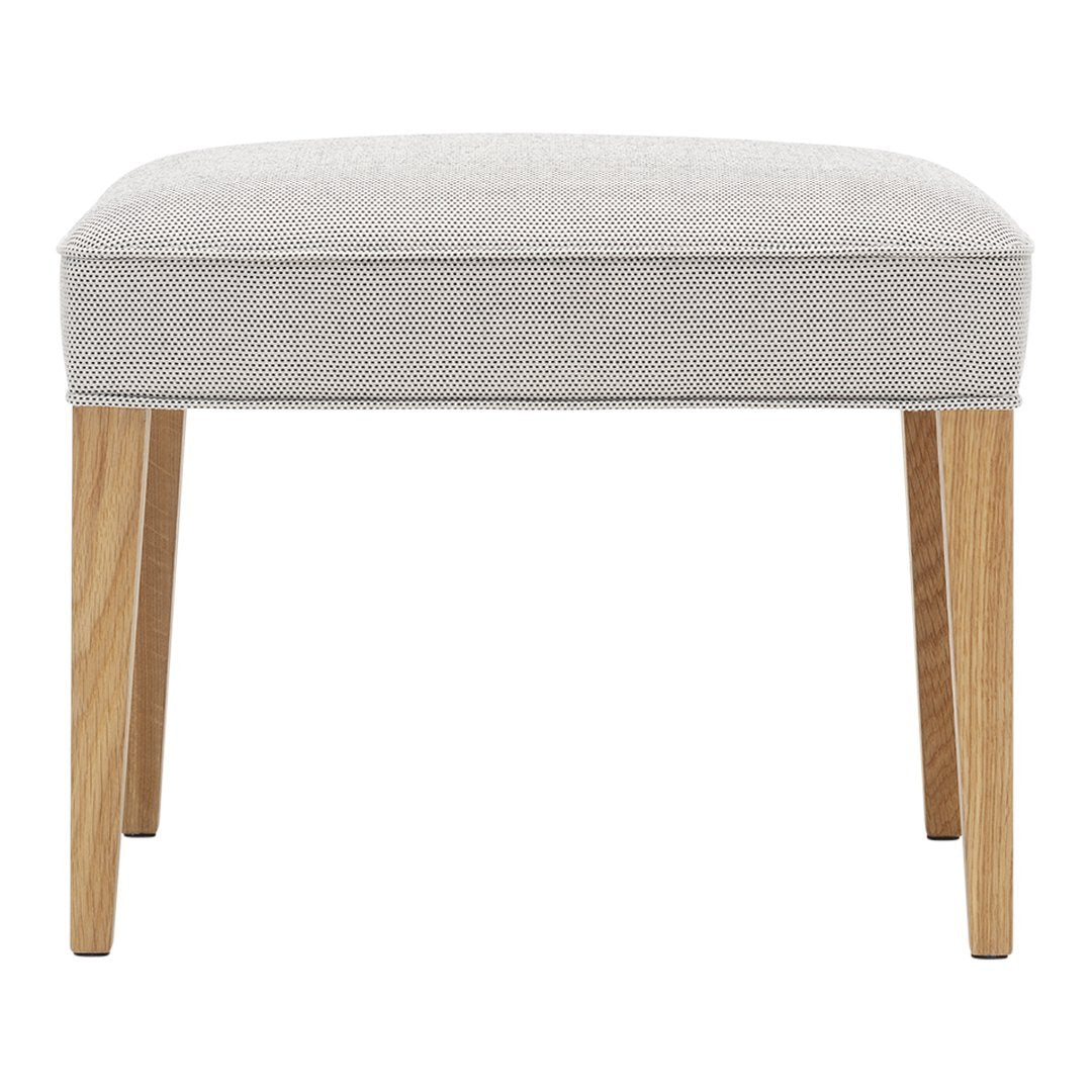 FH420 Heritage Footstool - Classic Upholstered Ottoman with Storage, Perfect for Living Room, Bedroom & Nursery - Brown Fabric Footrest with Sturdy Wooden Legs