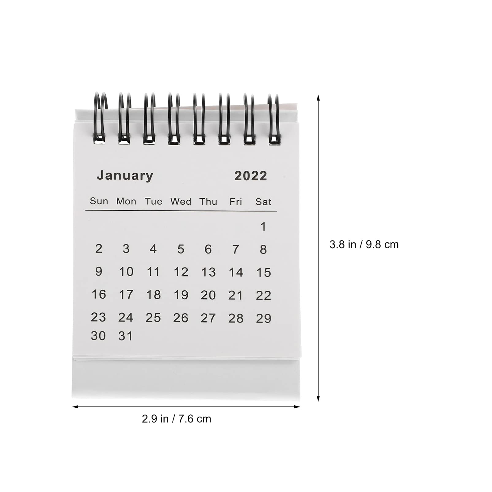 Small Desk Calendar Jul-Dec 2023 | Mini Monthly Desktop Planner | Academic Year Standing Calendar for Office, School & Home Organization