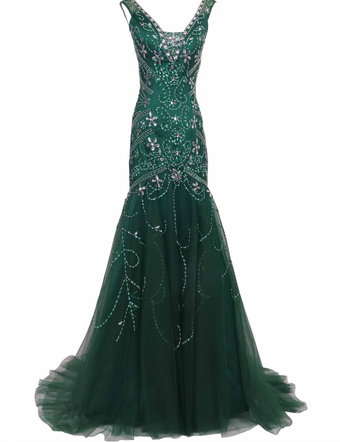 Elegant Beaded Formal Party Dress with Half Sleeves - BD018 | Perfect for Evening Galas, Prom Nights & Special Occasions