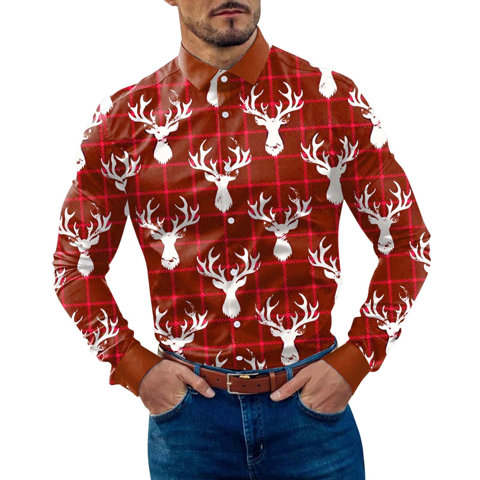 TOWMUS Men's Flannel Shirt - Soft Plaid Button Down Shirt for Men, Loose Fit Casual & Business Wear - Perfect for Office, Outdoor Camping and Fall Winter Layering