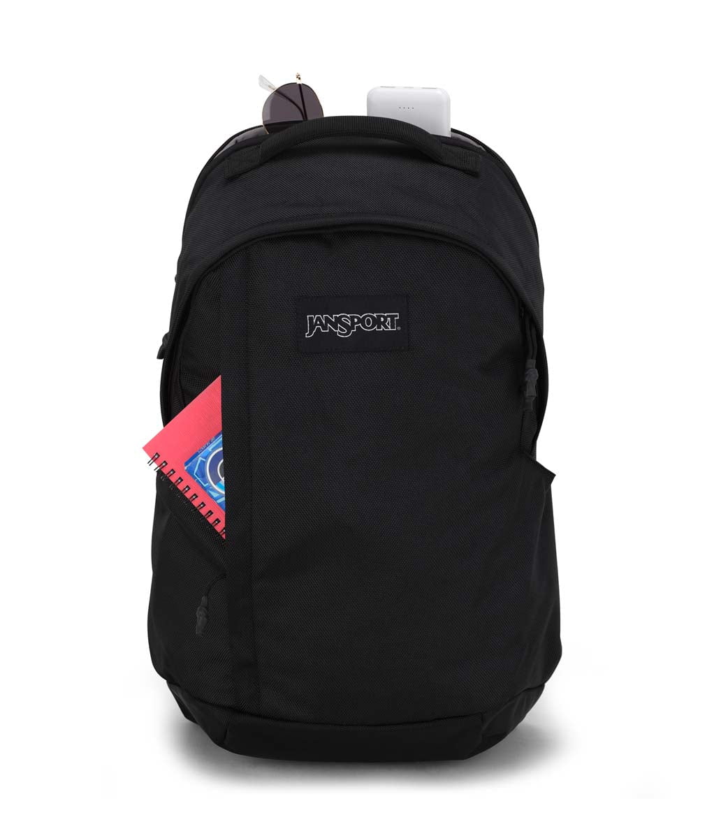 JanSport Station Pack Backpack - Black | Durable School & Travel Backpack for Students & Commuters | Perfect for College, Work & Everyday Use