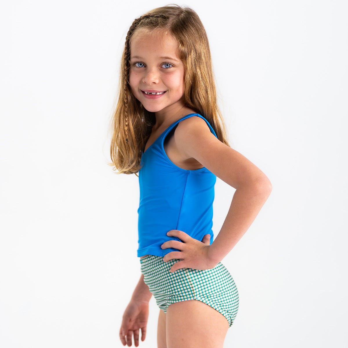 Girls V Neck Tankini Top - Comfortable Swimwear for Kids - Perfect for Beach, Pool & Summer Activities