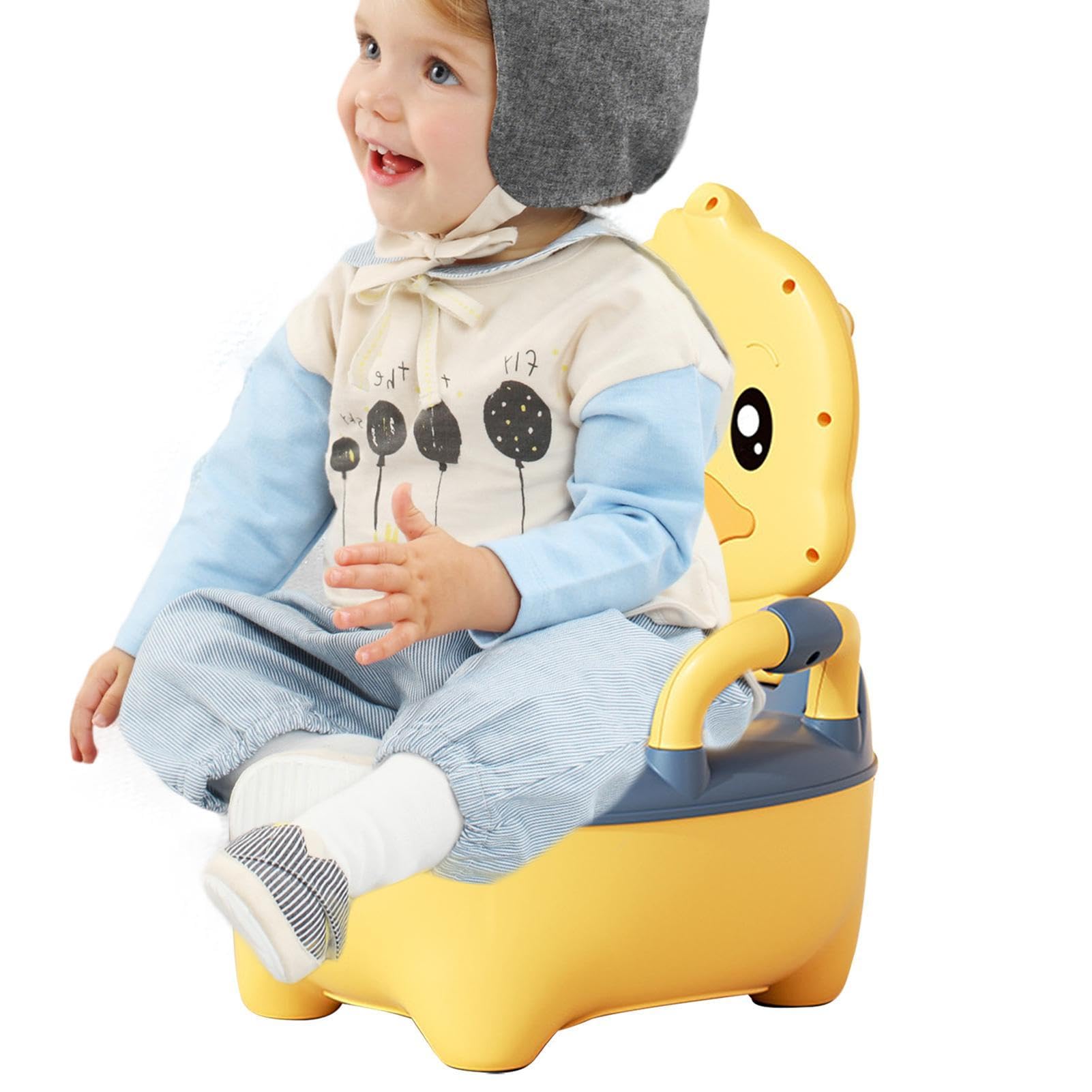Portable Potty for Kids - Durable Cartoon Training Toilet with Removable Drawer - Travel & Home Use for Toddlers Boys & Girls - Ideal for Camping, Road Trips & Indoor Potty Training