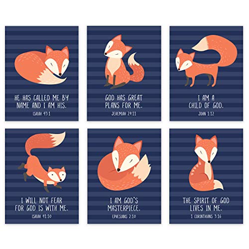 Navy Blue Orange Fox