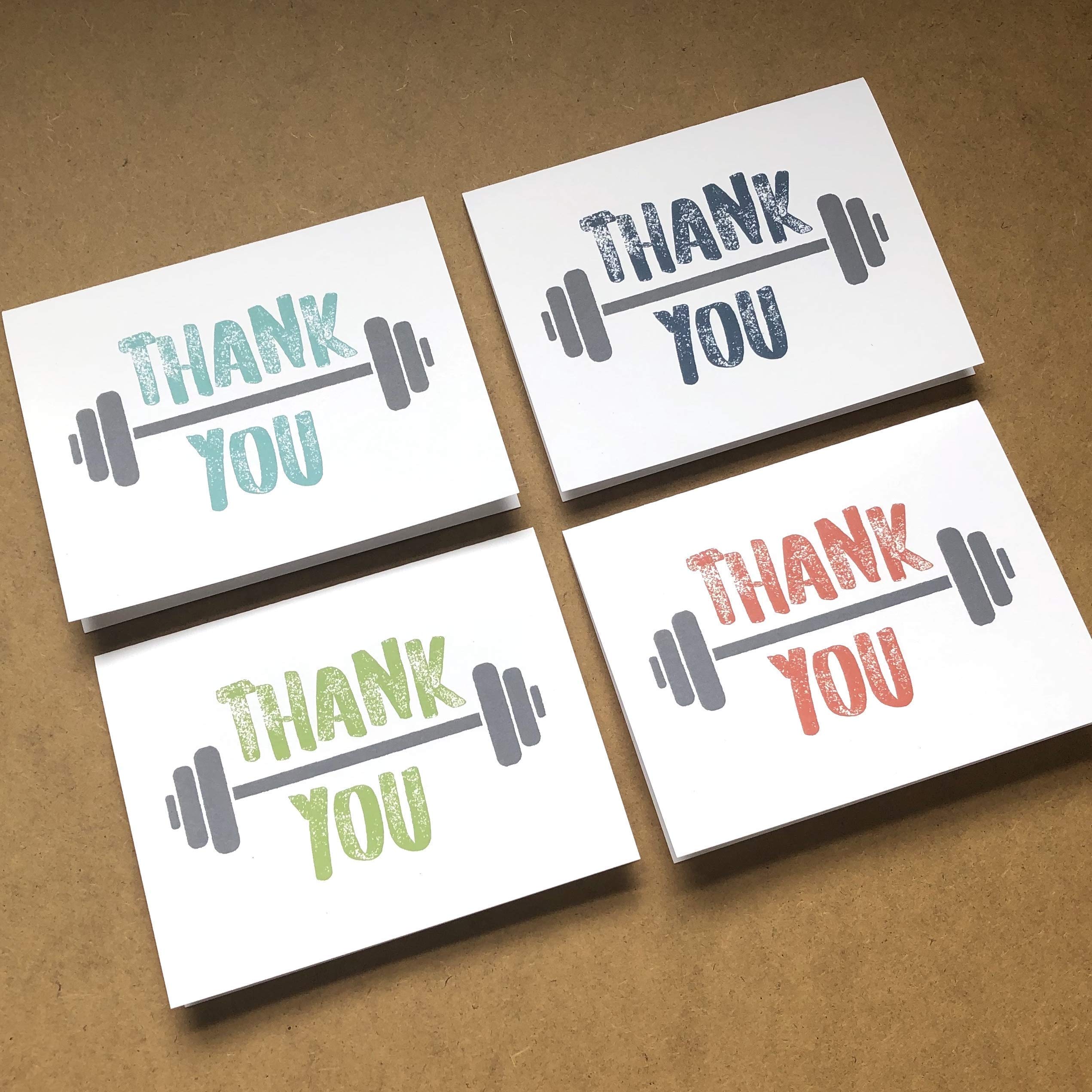 Personal Trainer Thank You Card - Fitness Appreciation Greeting Card for Coaches & Trainers - Perfect for Gifts, Workouts, and Gym Motivation