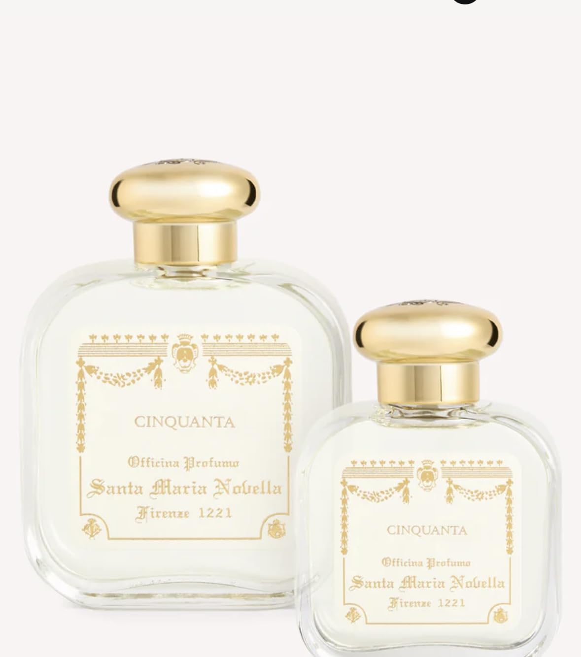 Santa Maria Novella Cinquanta Eau de Cologne 100ml - Luxury Italian Perfume for Men & Women - Fresh Citrus Floral Scent - Perfect for Daily Wear, Special Occasions & Gift Giving