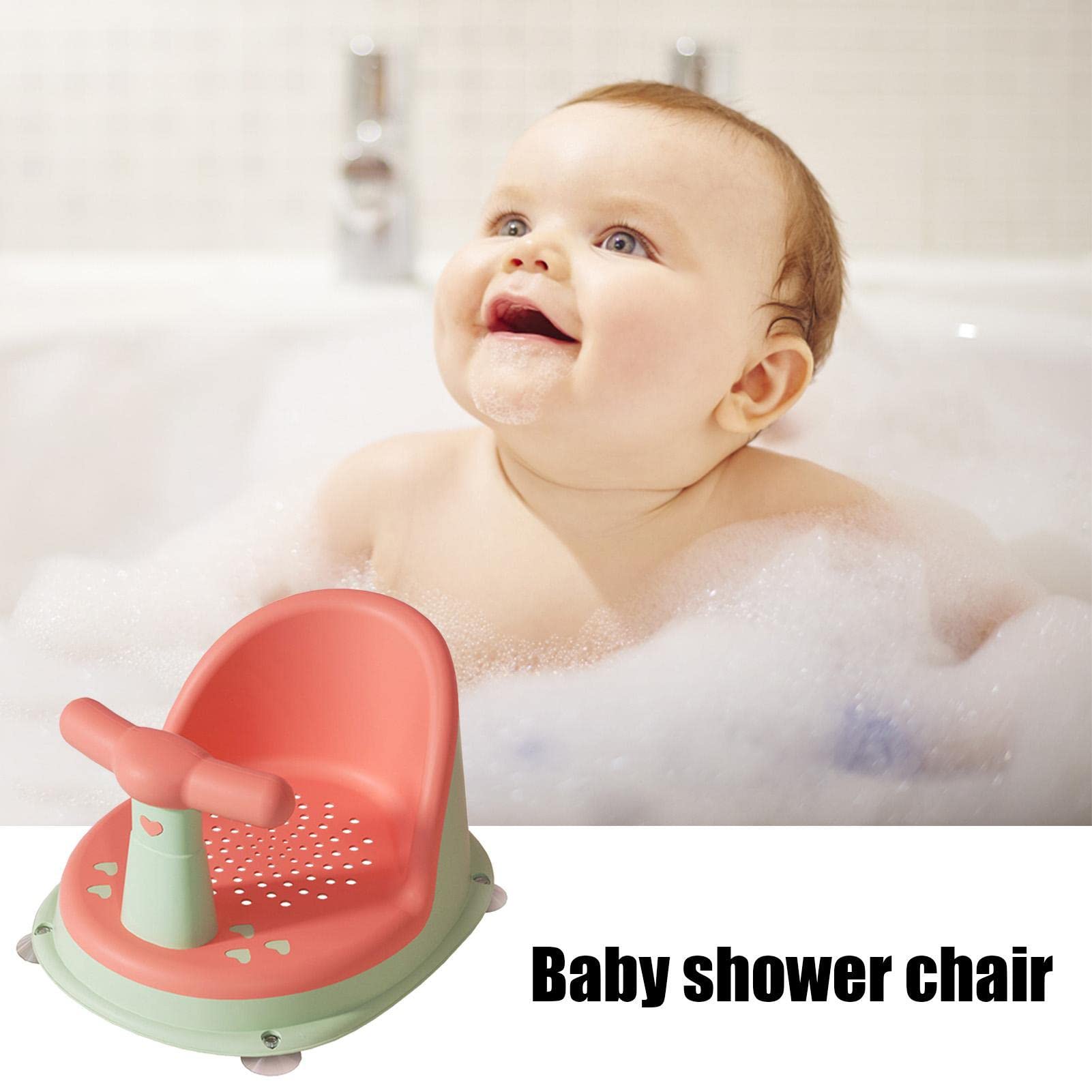 Non-Slip Baby Bathtub Seat with Suction Cups - Safe Bath Chair for Toddlers 6-18 Months | Baby Shower Gift | Perfect for Bathtime Safety in Home Bathroom
