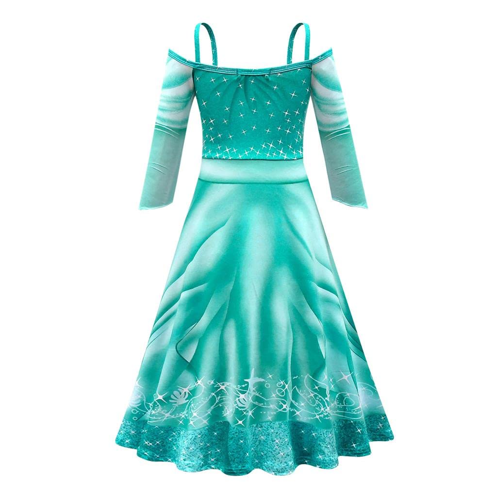 Elegant Daisy Mermaid Princess Costume for Girls | Halloween Dress Up, Birthday Party Outfit | Toddler & Kids Fancy Dress for Special Occasions & Photo Shoots