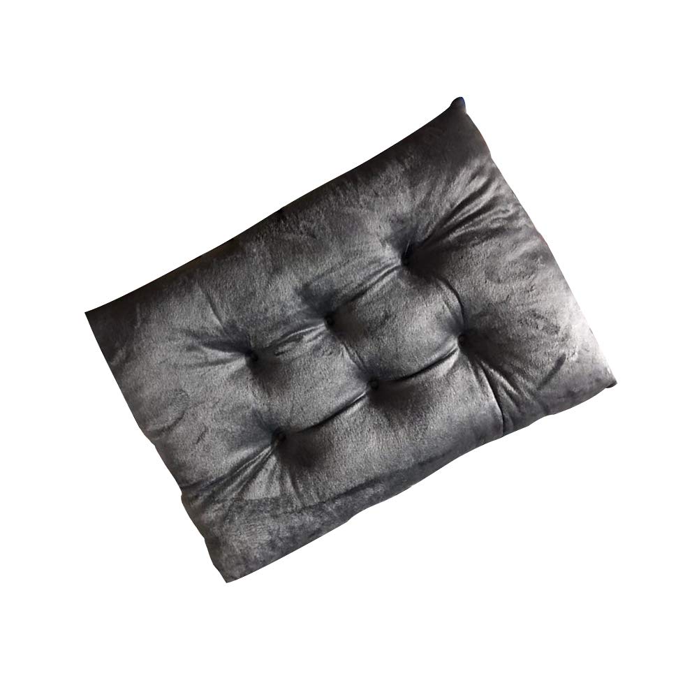Tourequi Soft Washable Thickened Seat Cushion with Ties - Gray Memory Foam Chair Pad for Office, Home & Car - Comfortable Support for Back Pain Relief & Long Sitting