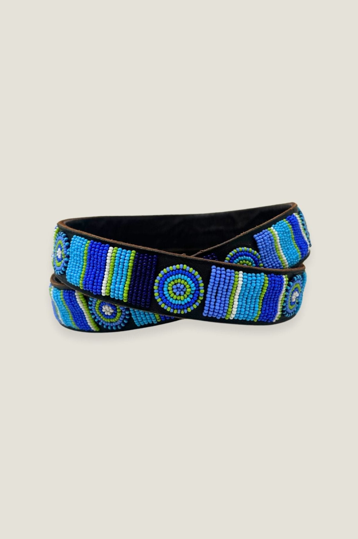 Unisex Toto Belt for Men & Women - Adjustable Turquoise Green Leather Strap | Perfect for Casual Wear, Jeans, and Boho Fashion Outfits