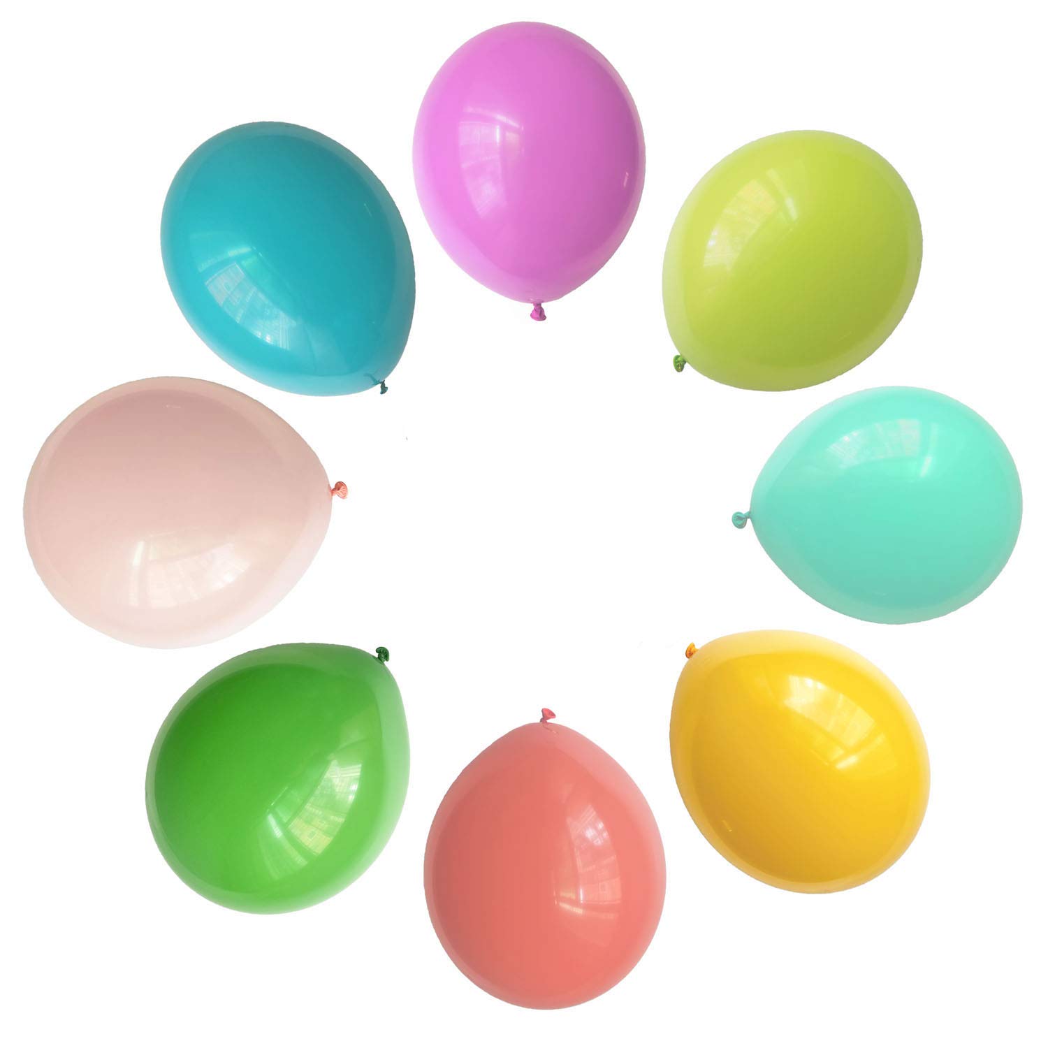 100-Pack 12-Inch Rainbow Party Balloons Bulk | Assorted Color Latex Balloons for Birthday, Wedding, Baby Shower & Holiday Decorations
