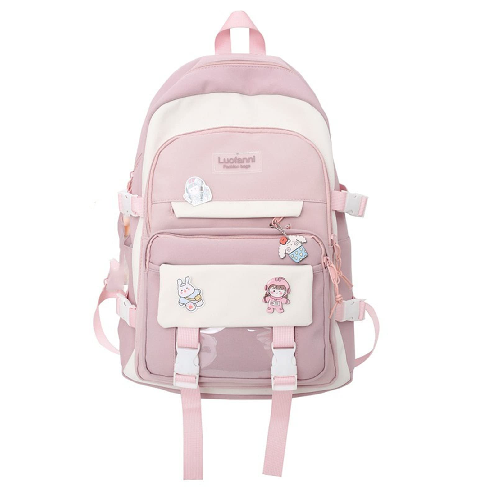 Stylish Large Capacity Lightweight Backpack for Women & Girls - Cute Kawaii School Bookbag, College Backpack for Everyday Use, Travel & Commuting
