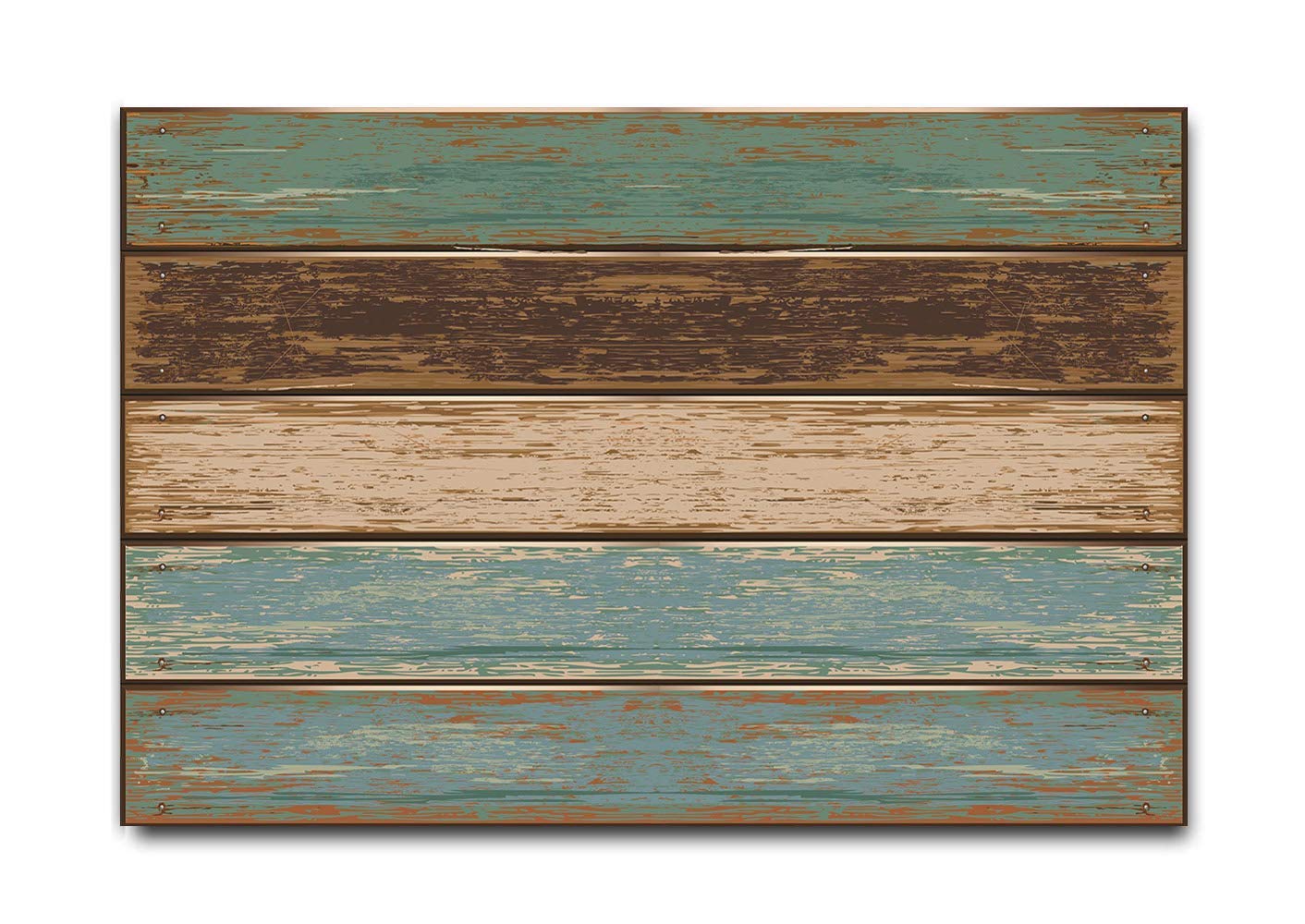 Rustic Old Barn Wood Doormat - Farmhouse Style Welcome Mat for Front Door, Indoor Outdoor Use in Cabin, Bathroom, Kitchen, Bedroom - Perfect for Country Homes and Cozy Spaces