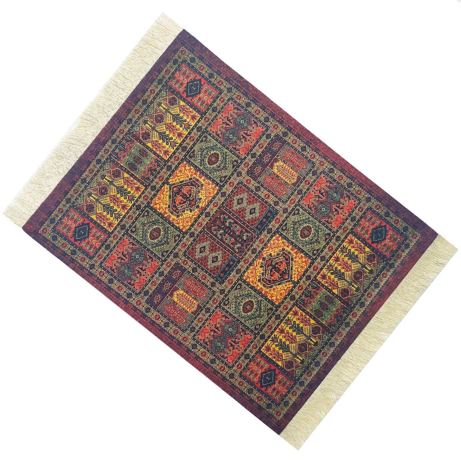 Premium Oriental Carpet Design Mouse Pad - Non-Slip Rubber Base, Smooth Surface for Precise Mouse Control - Perfect for Office, Gaming, and Home Use