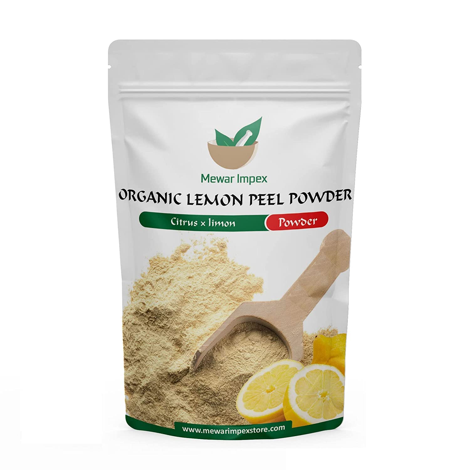 Organic Lemon Peel Powder 400g - Natural Skin & Hair Care | Brightens Dark Spots, Reduces Blemishes | Strengthens Hair Follicles | For Face Cleansing, Juice Making & Lemonade | Citrus Limonum for Glowing Skin & Healthy Hair