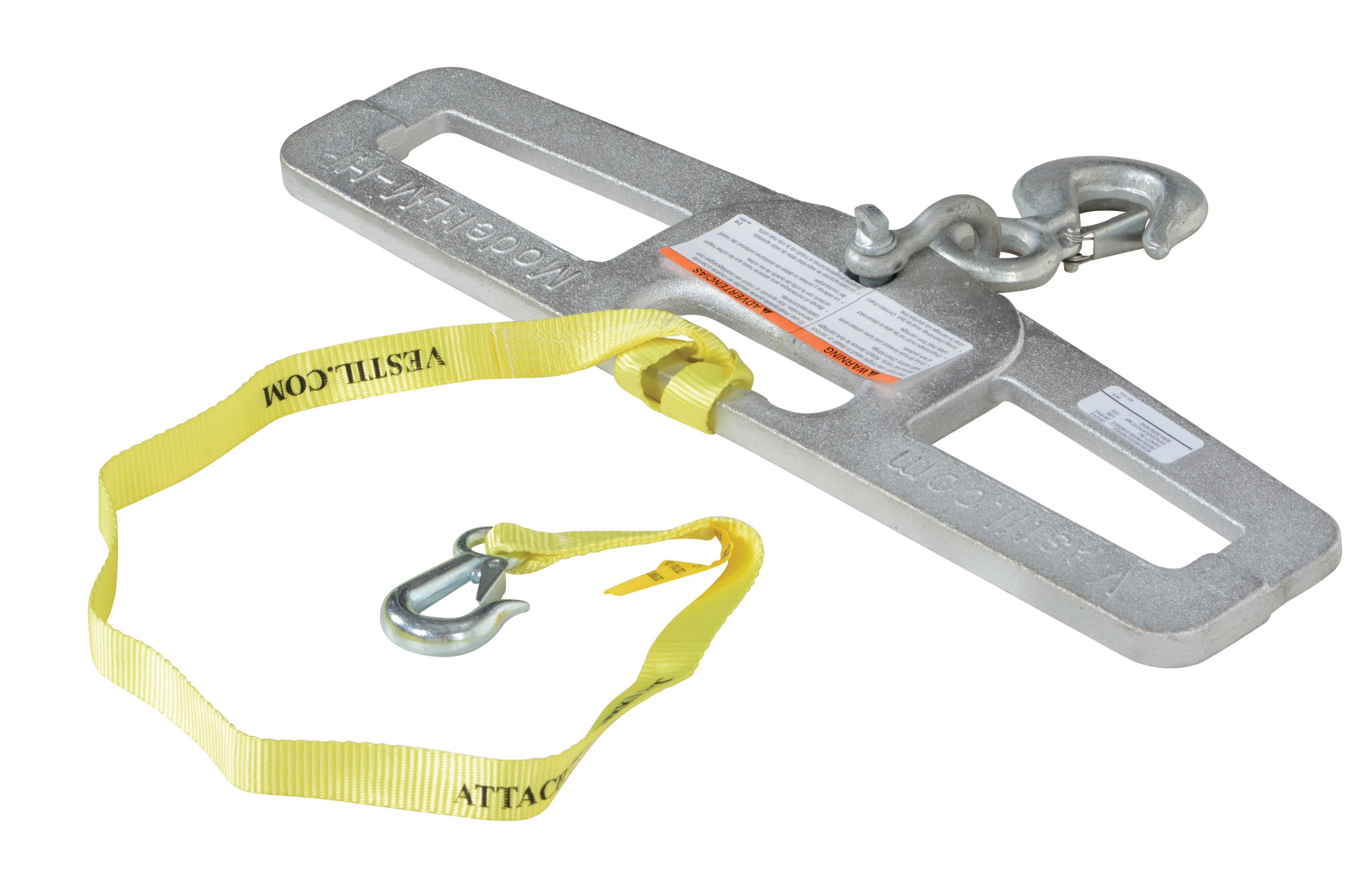 Steel Lift-Master Hook Plate 4000lb - Heavy Duty Rigid Hook for Construction & Warehousing