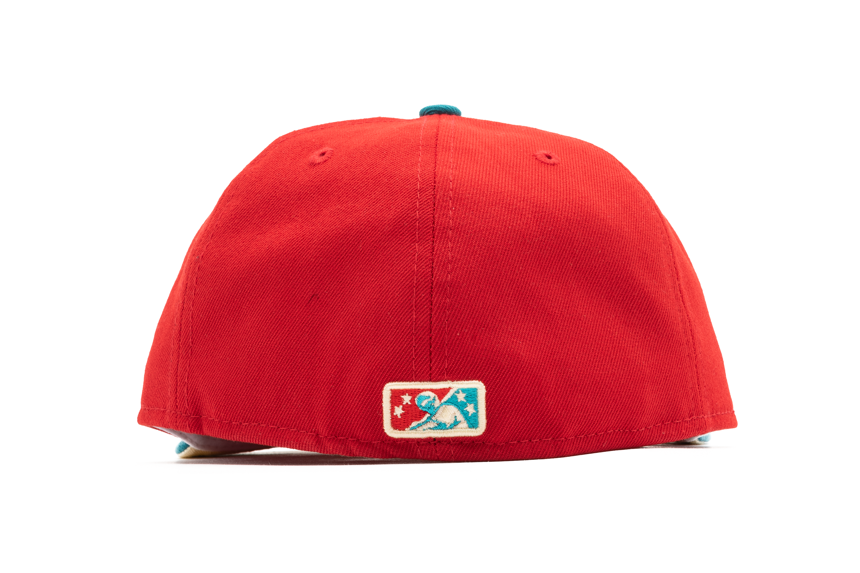 New Era x Politics Queens Kings 59FIFTY Fitted Hat - Bright Red/Aqua - Stylish Baseball Cap for Sports Fans & Streetwear Fashion