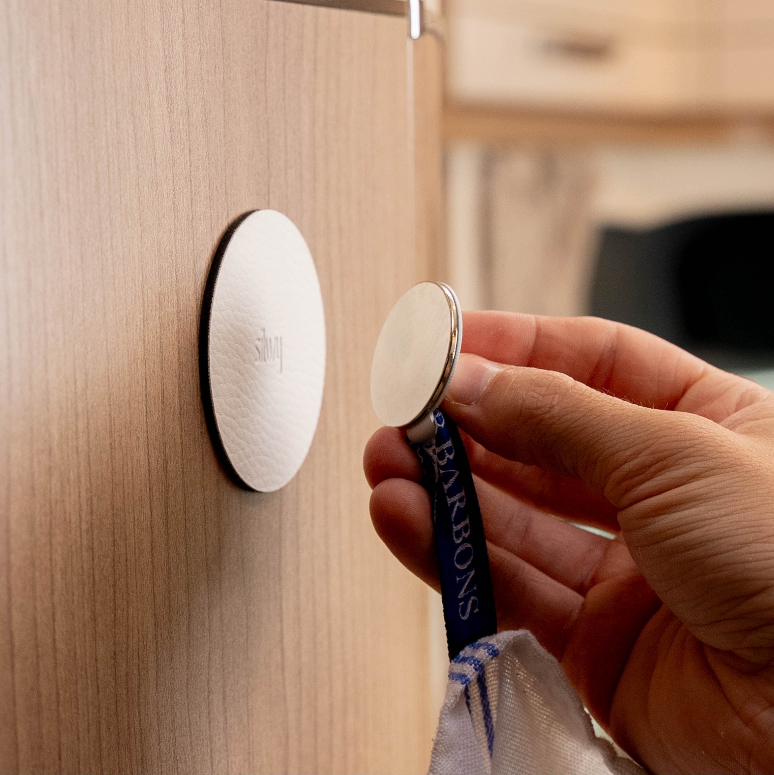 Strong Magnetic Hooks for Hanging - White Clever Bundle - Perfect for Kitchen, Bathroom, Garage & Office Organization