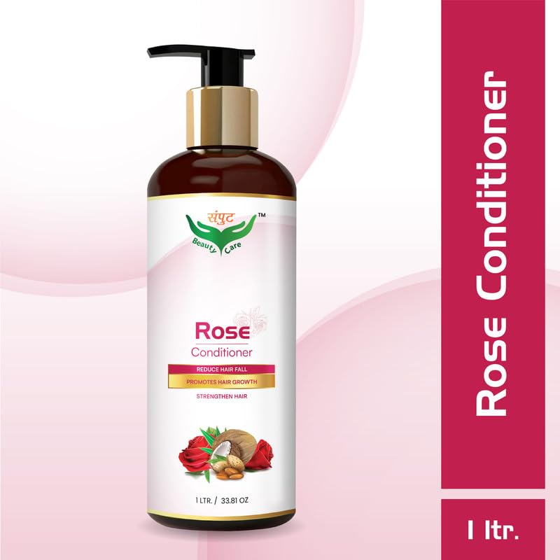 Rose Hair Conditioner for Oily Hair - Reduces Excess Oil & Promotes Hair Growth - Strengthens & Nourishes Hair - Perfect for Daily Hair Care & Scalp Health