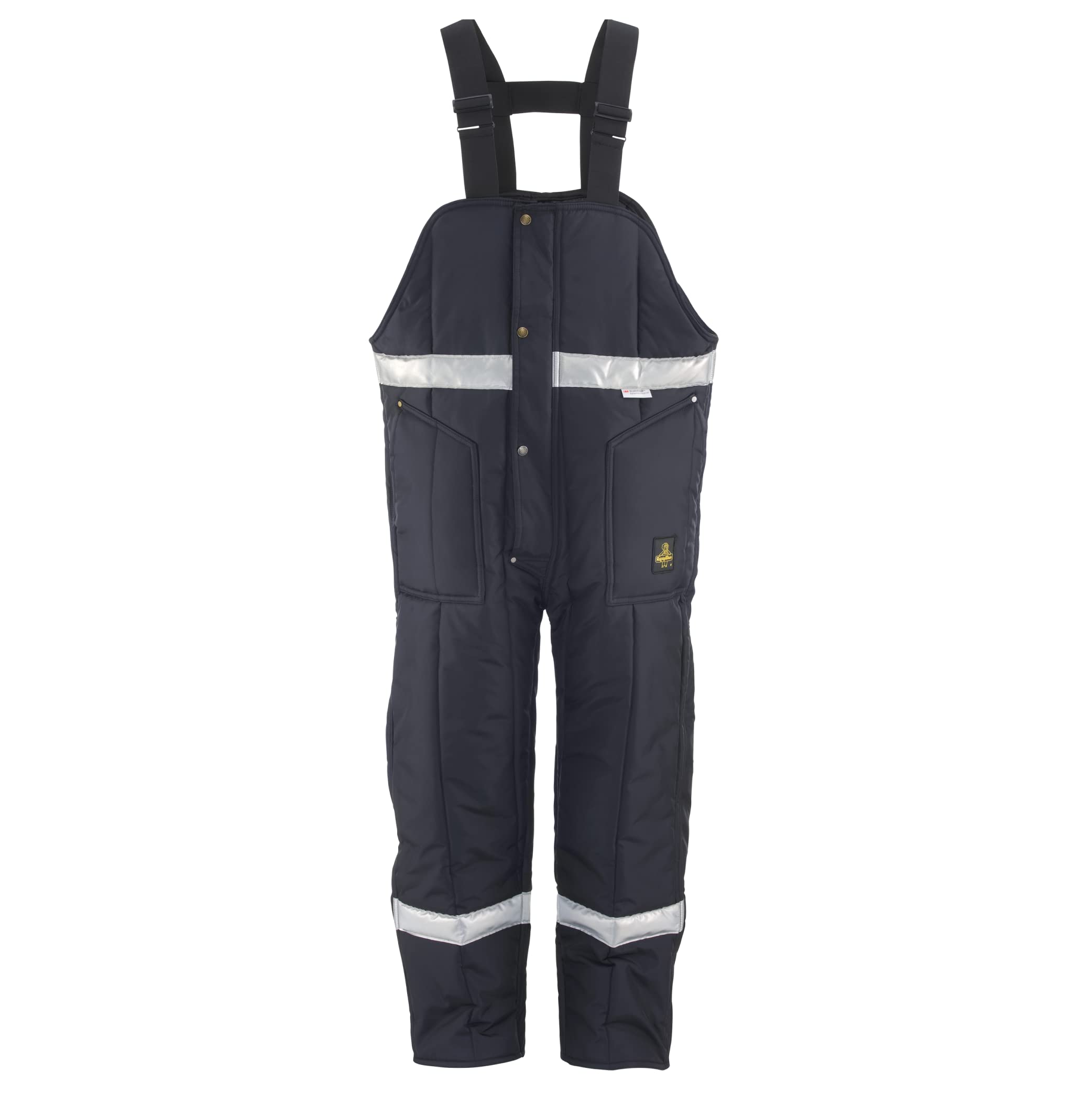 RefrigiWear Iron-Tuff High Visibility Insulated Bib Overalls for Extreme Cold -50°F | Winter Workwear for Construction, Hunting & Outdoor Jobs | Durable Thermal Coveralls with Enhanced Safety Features