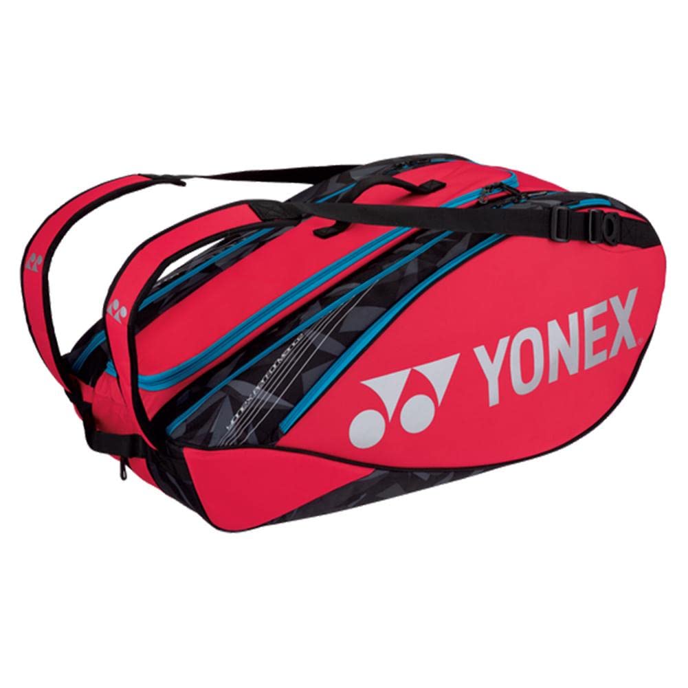 YONEX Pro Tennis Badminton Racket Bag 92229 (Tango Red) 9-Pack - Durable Sports Equipment for Tennis & Badminton Players | Perfect for Tournaments, Training & Gym Storage