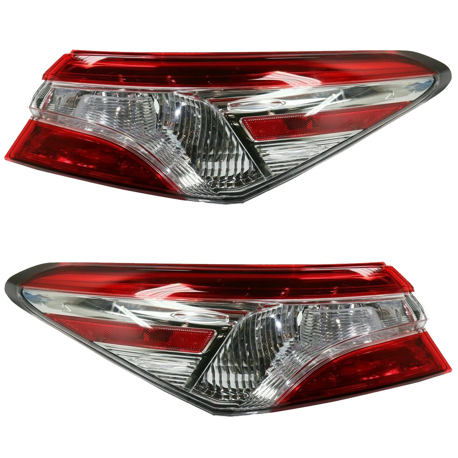 LED Tail Lights Compatible with 2018-2020 Toyota Camry SE LE - Pair of Driver & Passenger Side Rear Brake Lamps Replacement for 81550-06840 81560-06840 - Enhanced Visibility & Style for Night Driving