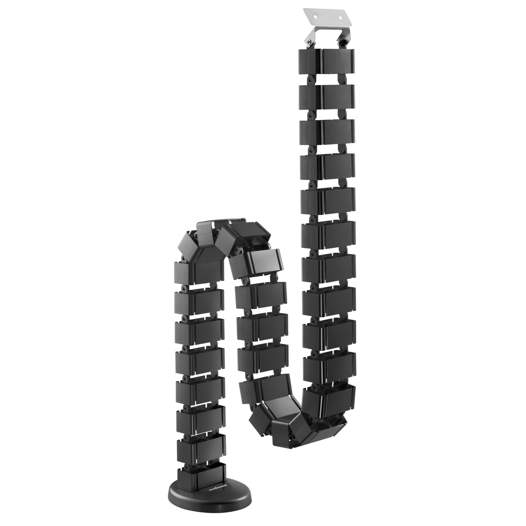 Adjustable Sit Stand Cable Management Spine - Organize Wires for Home & Office Desks | Perfect for Standing Desks, Gaming Setups & Workstations