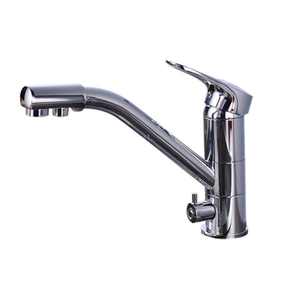 360° Rotating Kitchen Sink Faucet with Water Purification - Deck Mounted Mixer Tap for Drinking & Cooking | Perfect for Modern Home Kitchens & Water Filtration Systems