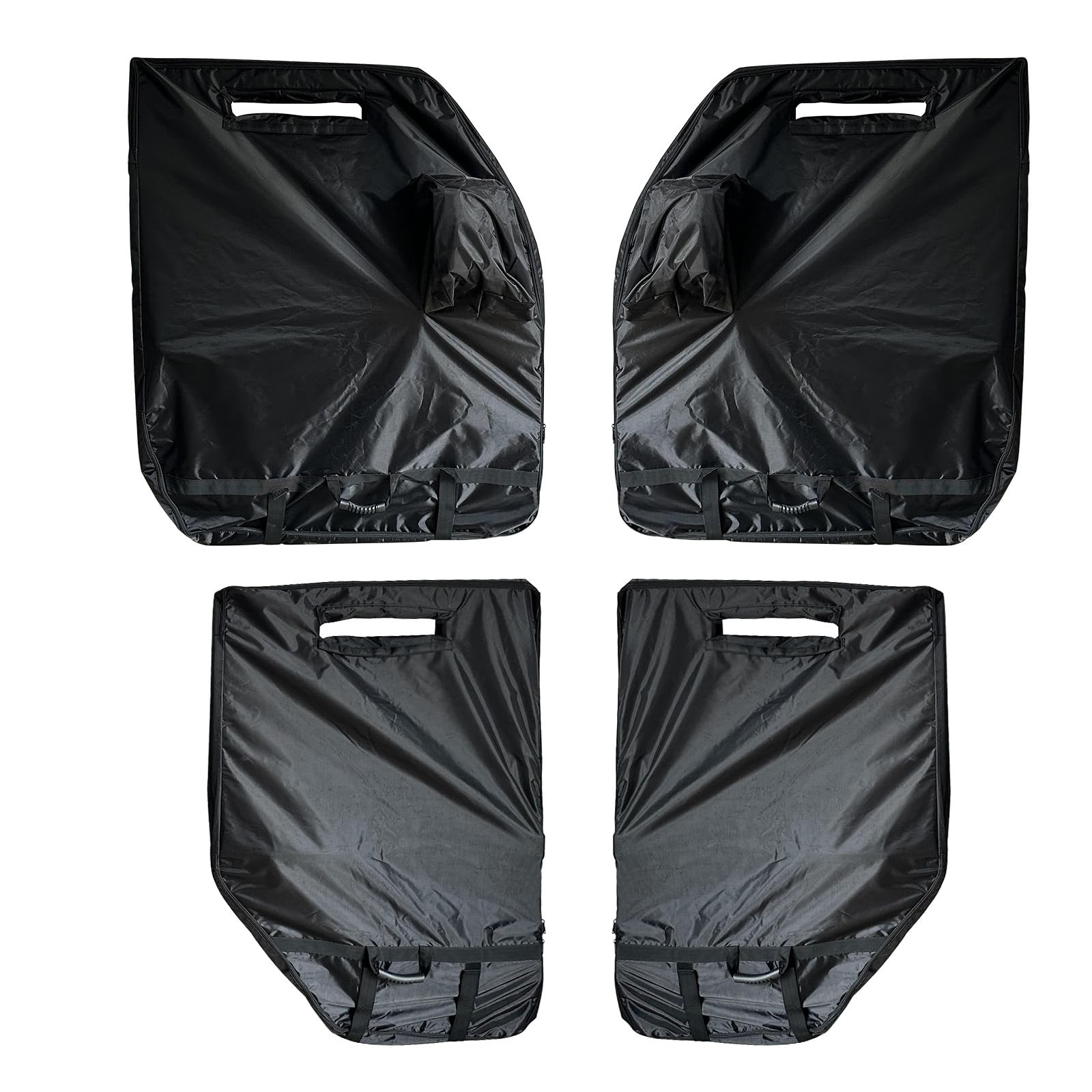 **SUNPIE Car Door Storage Organizer Hanger - Compatible with Jeep Wrangler JK JL JKU JLU YJ TJ & Gladiator (1976-2024) - 4-Door Storage Cover for Road Trips & Camping Gear**