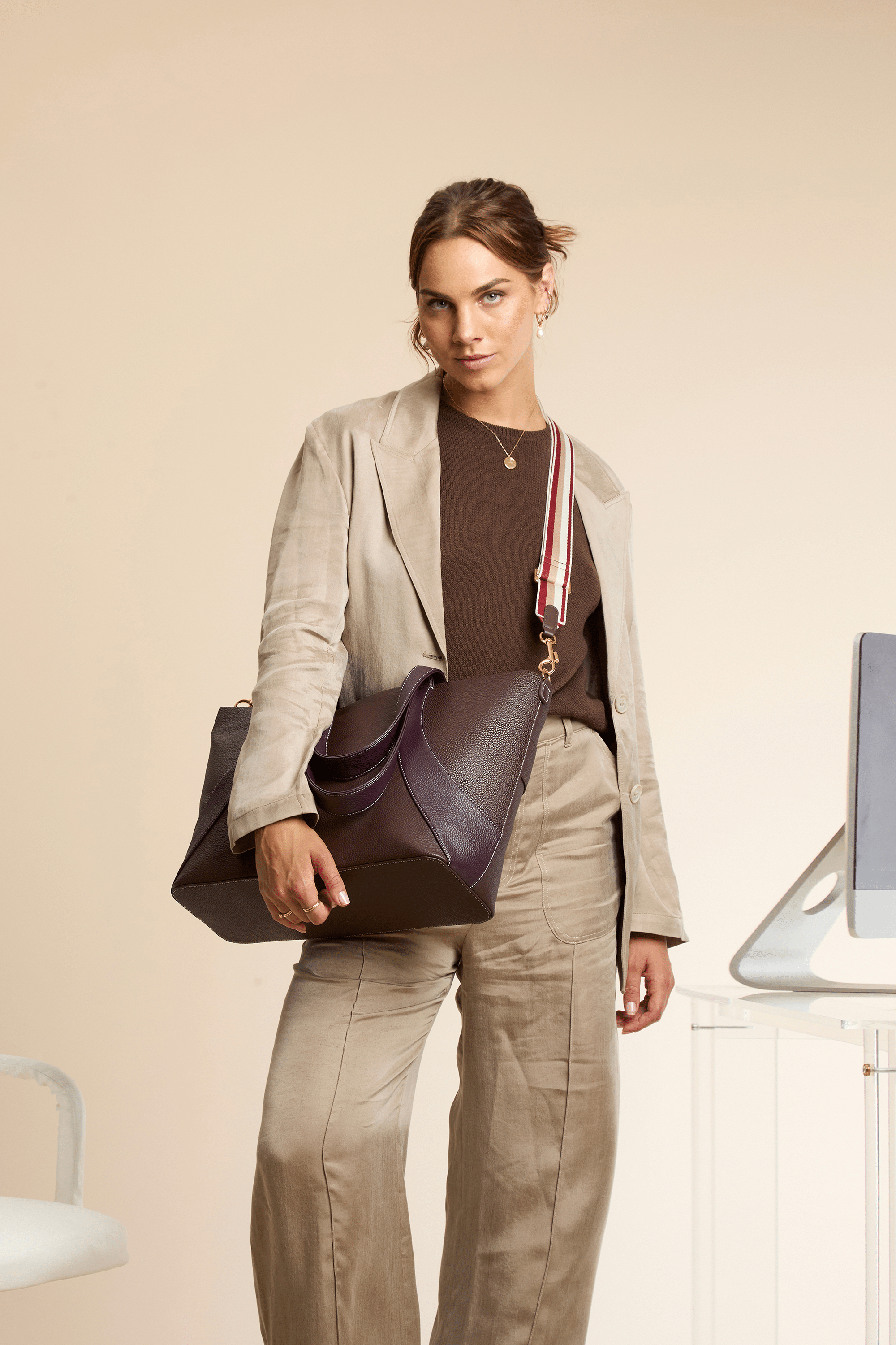 Premium Leather Canal Bag Strap - Adjustable Small Leather Goods Strap with Durable Webbing for Wallets, Purses & Accessories - Perfect for Travel, Shopping & Everyday Use