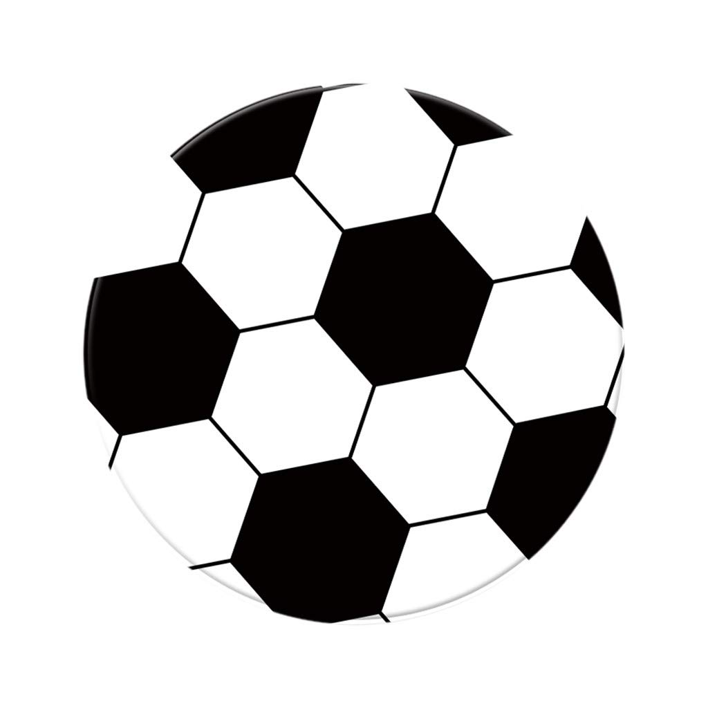Lazapa Non-Slip Round Football & Basketball Area Rug - Soft Velvet Floor Mat for Living Room, Bedroom, Family Room - Anti-Dirty & Durable Home Decor for Sports Fans