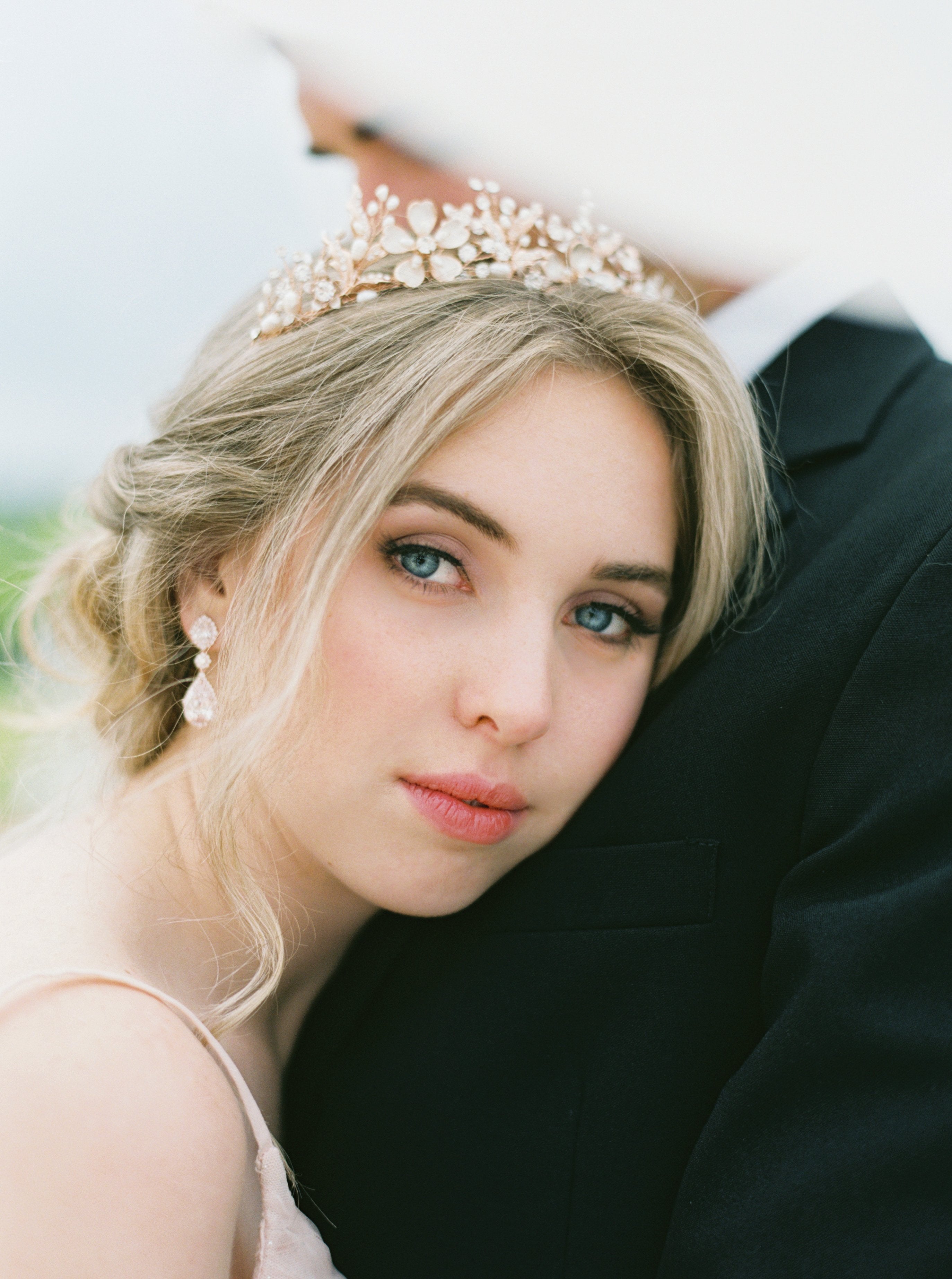 GENEVIEVE Elegant Bridal Earrings for Wedding - Sparkling Crystal Drop Earrings for Bride, Bridesmaids, and Formal Occasions