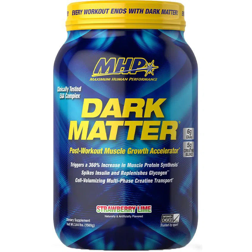 MHP Dark Matter Blue Raspberry Pre-Workout Supplement - Energy Booster for Gym & Fitness | 666222011462 | Ideal for Intense Workouts & Bodybuilding