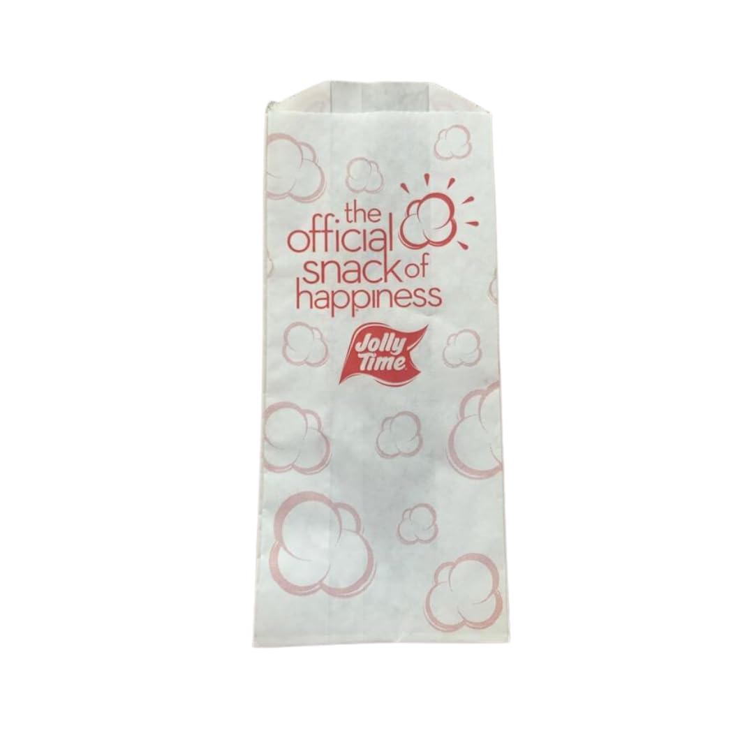 JOLLY TIME Popcorn Bags 1oz - Bulk Pack of 1000 for Popcorn Machines - Perfect for Movie Nights, Fairs, Concessions & Events - Microwave & Commercial Use