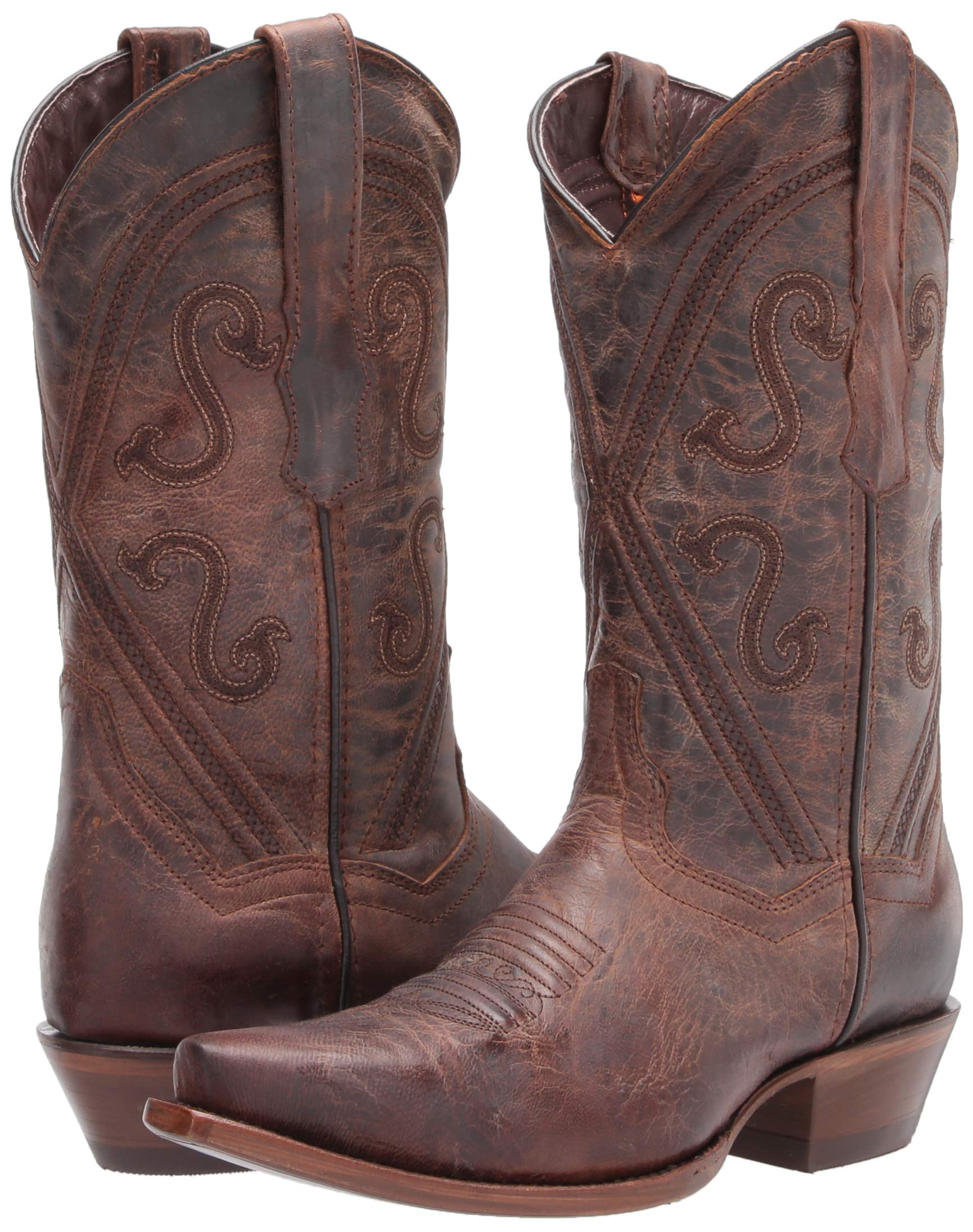 **Soto Boots Women's Cheyenne Leather Snipped Toe Cowgirl Boots – Genuine Leather Handcrafted Cowboy Boots for Women (M50041) – Perfect for Western Rides, Country Dancing & Casual Fashion**
