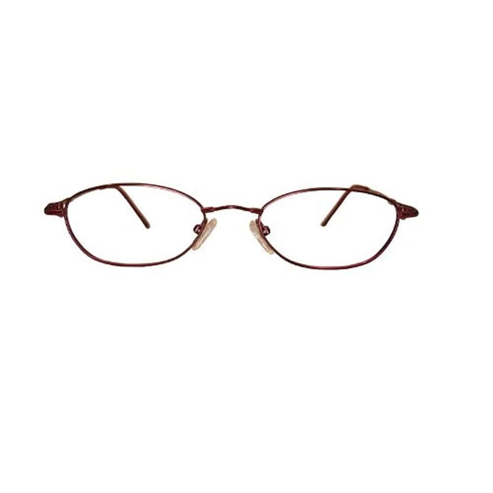 Multi-View Computer Reading Glasses with Titanium Frame - Model 26 in Wine Color (+2.0 Strength) for Office Work, Screen Time & Reading Comfort