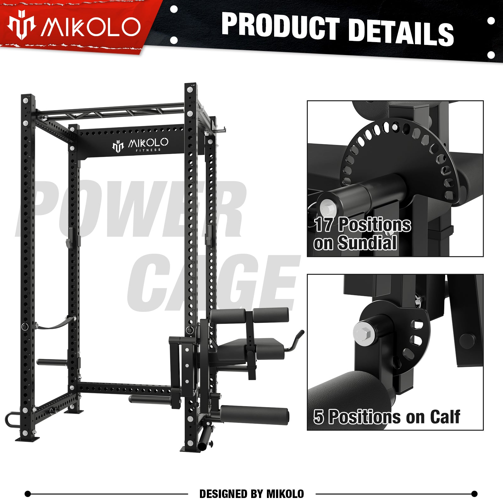 P5R Power Rack with Olympic Barbell and Weight Plates Set - Home Gym Strength Training Equipment for Weightlifting & CrossFit Workouts