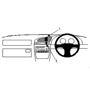 ClicOn No Holes Dashboard Mount for Mazda 121 (1996-2002) - Secure Phone Holder for Easy Navigation & Hands-Free Driving