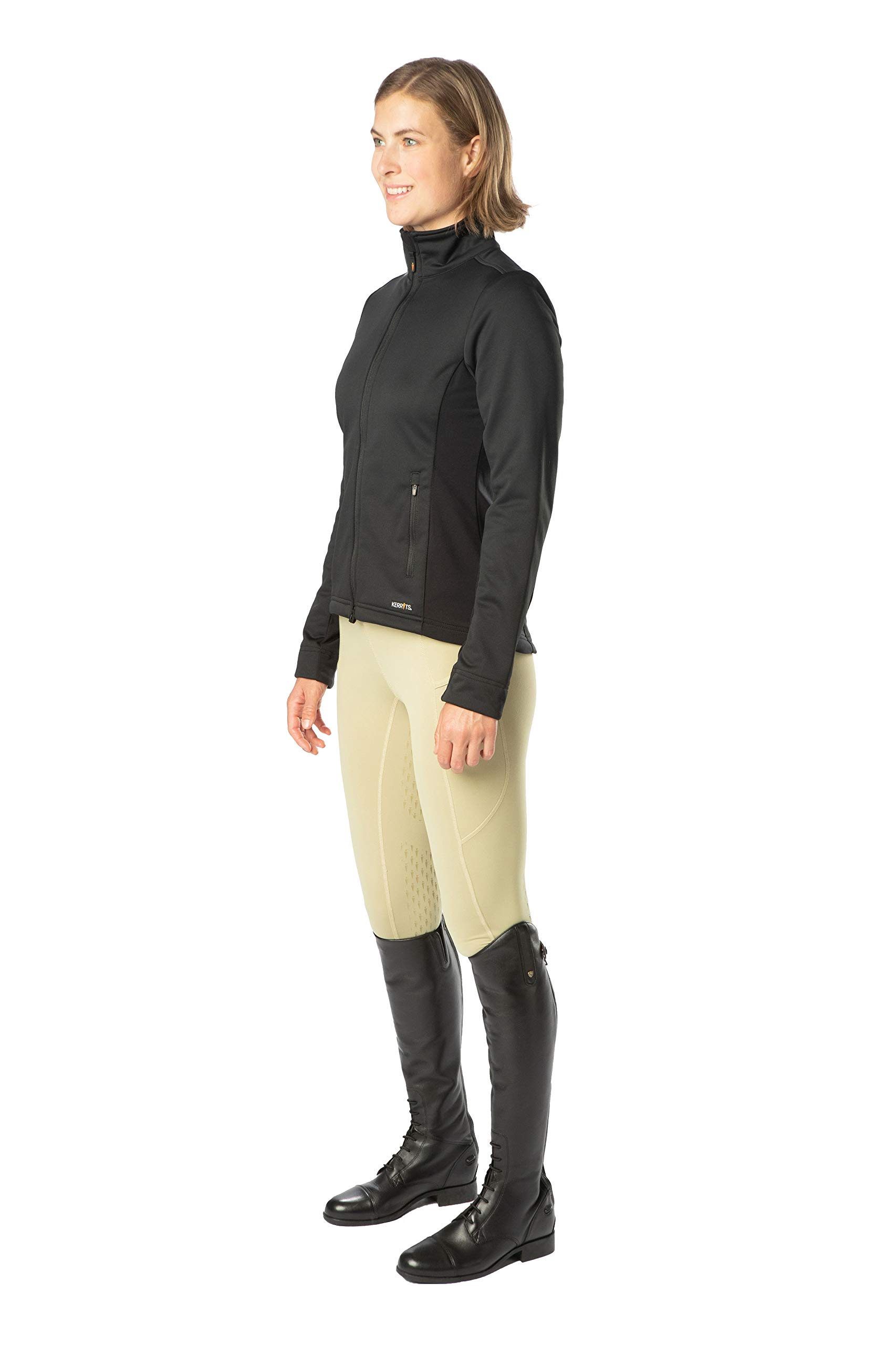 Kerrits Softshell Riding Jacket for Women - Waterproof & Windproof Equestrian Jacket - Perfect for Horseback Riding, Training & Outdoor Activities