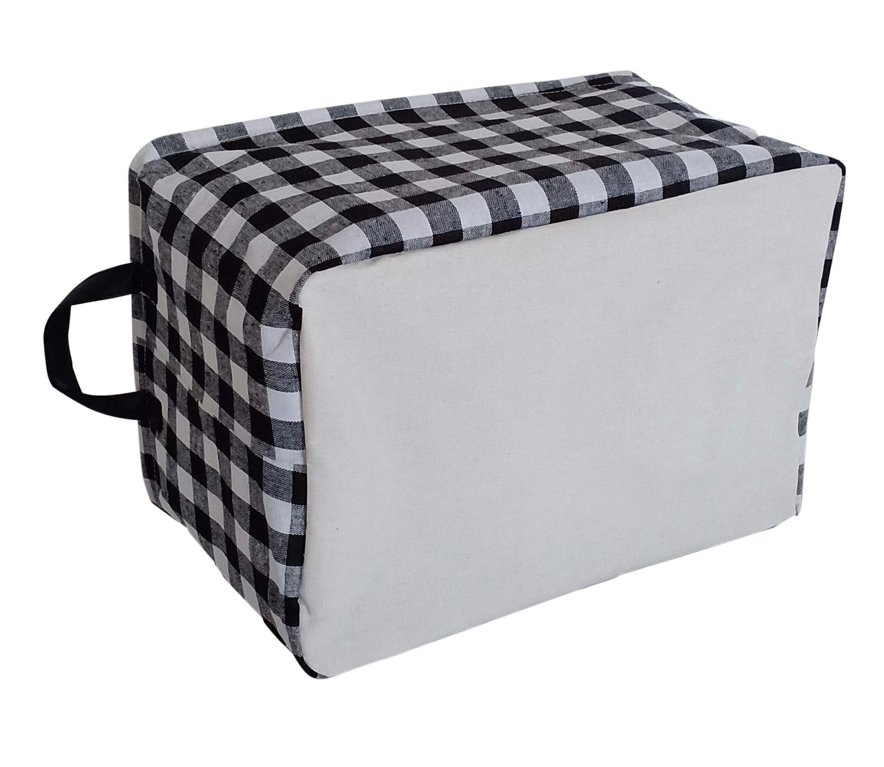 Waterproof Rectangle Toy Bin & Storage Organizer - Nursery Hamper, Kids Bedroom, Closet & Laundry Basket | Black Grid Design for Home Decor & Baby Gifts | Perfect for Toy Storage, Nursery Organization & Playroom Decor