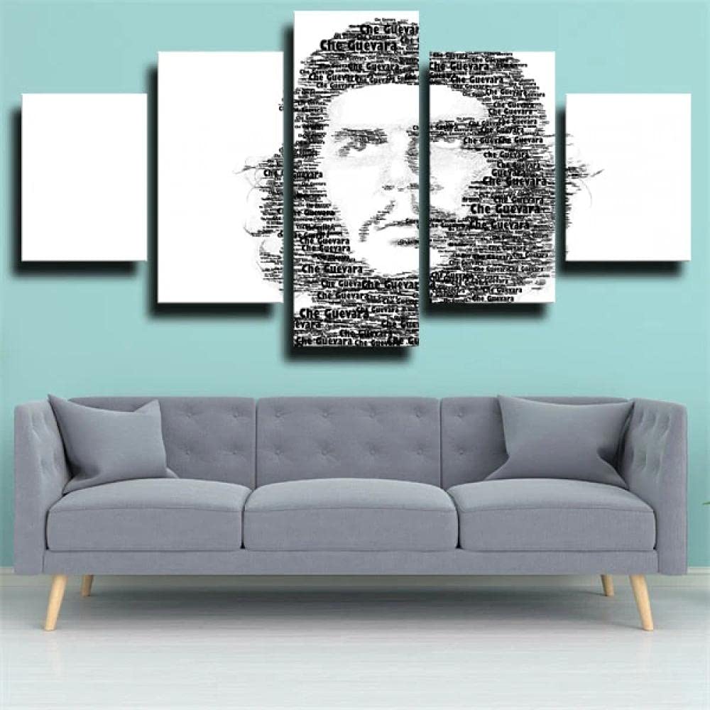 Che Guevara Canvas Wall Art - Framed Soldier Painting for Living Room, Bedroom, Bathroom & Kitchen Decor - Ready to Hang Wall Decor for Home & Office
