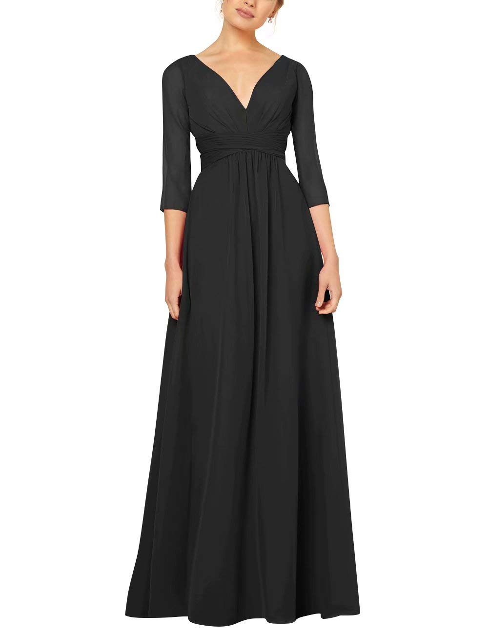 Elegant Long Sleeve Chiffon Mother of The Bride Dresses - Formal Evening Gowns for Weddings, Parties & Special Occasions
