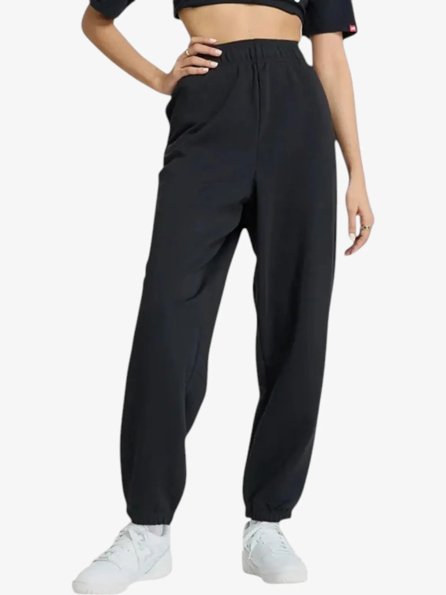 New Balance Women's Sport Essentials Jogger Pants - Black | Comfortable & Stylish Casual Wear for Running, Gym & Everyday Use