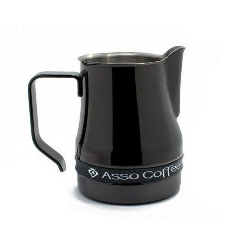 Ilsa Evolution Milk Pitcher - Professional Stainless Steel Frothing Jug for Latte Art, Cappuccino & Hot Chocolate - Perfect for Home Baristas & Coffee Shops