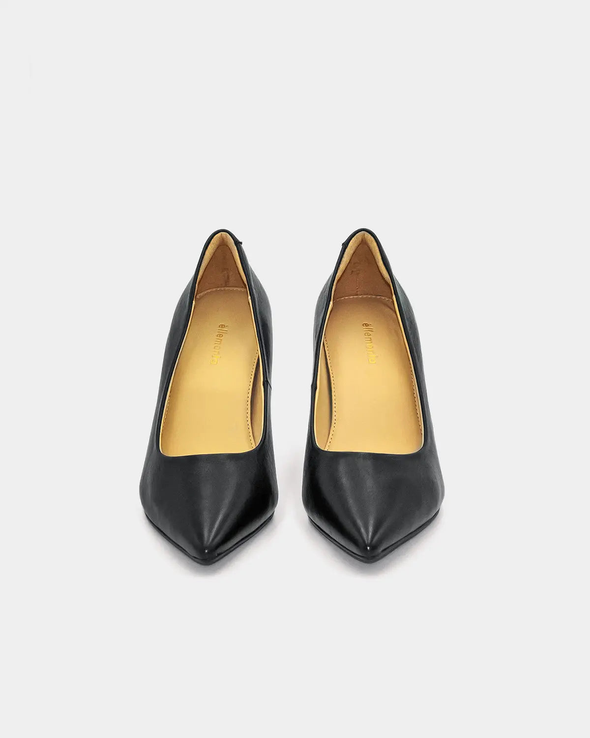 Black Calfskin Leather Classic Pumps for Women - Elegant Pointed Toe High Heels for Office, Wedding & Formal Events