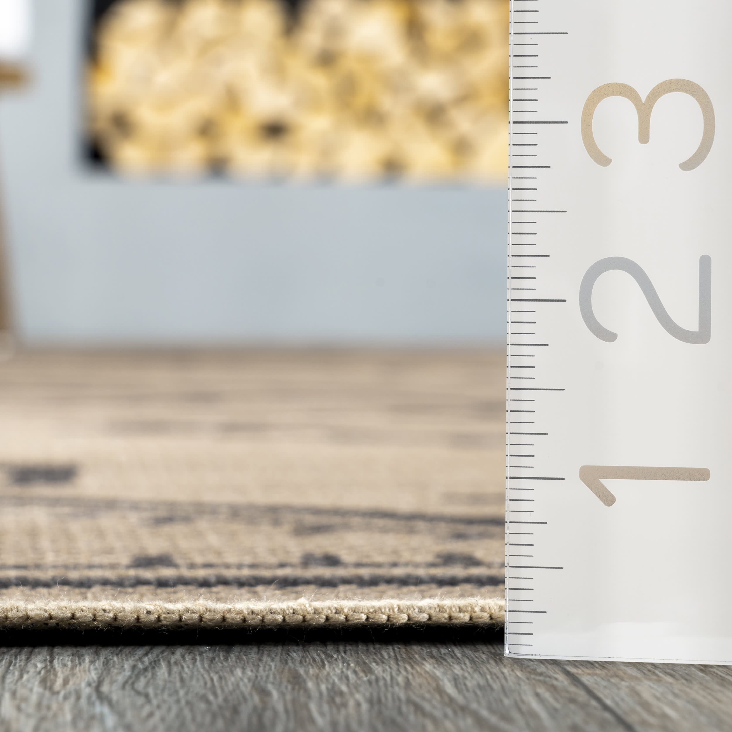 Cassia Easy Jute Washable Geometric Rug - Natural Fiber Floor Mat for Living Room, Bedroom & Home Decor | Eco-Friendly & Durable