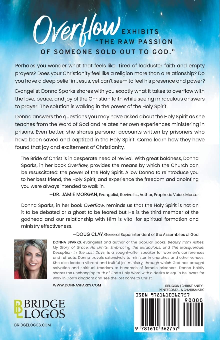 Overflow: Walking in the Power of the Holy Spirit - Christian Devotional Book for Spiritual Growth & Daily Inspiration
