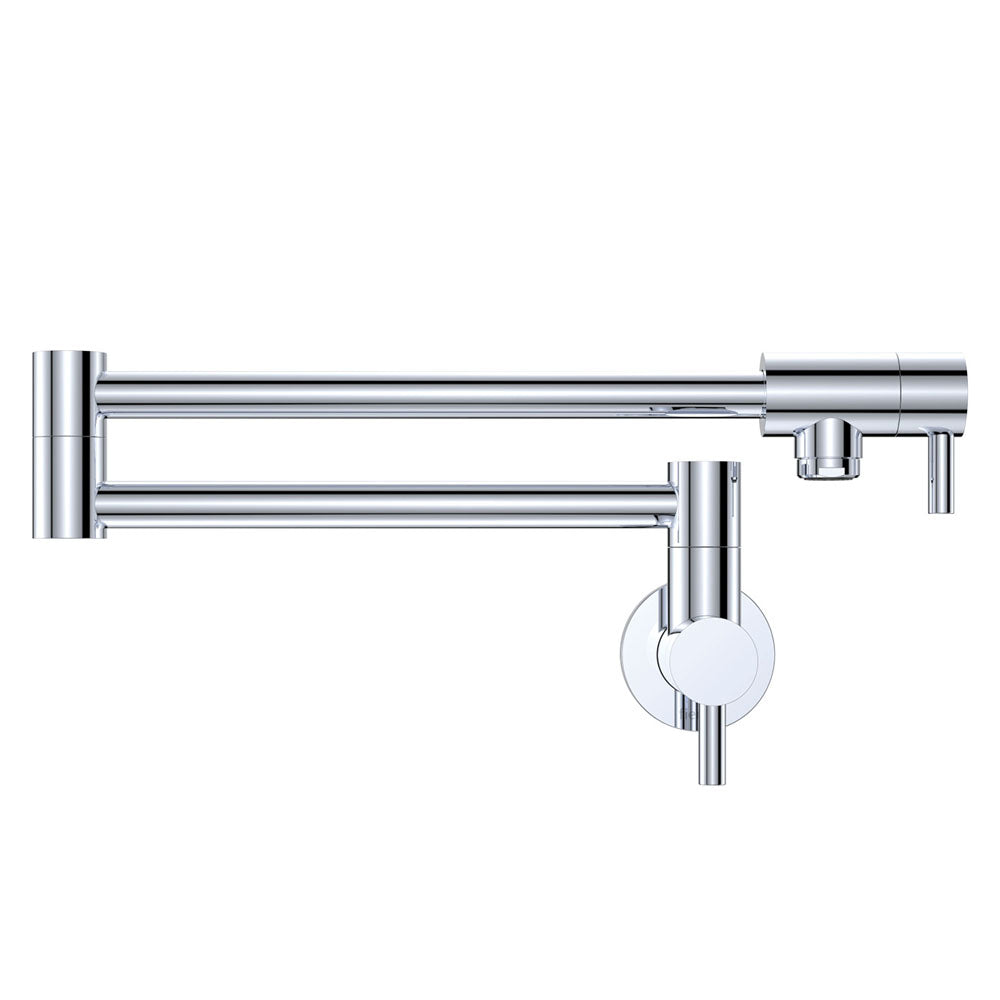 Fienza 228120 Kaya Chrome Pot Filler Faucet - High Arc Kitchen Sink Faucet for Easy Pot Filling, Ideal for Home Cooks & Professional Chefs (Perfect for Soup Pots, Pasta Cookers & Large Cooking Vessels)