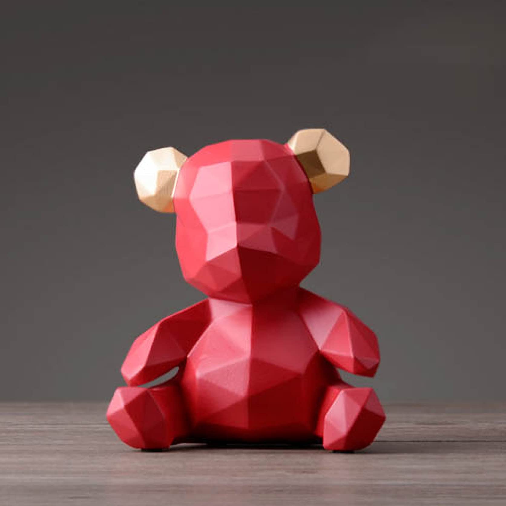 Bear Figurines - Modern Home Decor Sculptures & Art Statuettes for Kids | Cute Animal Ornaments for Nursery, Living Room & Gift Giving